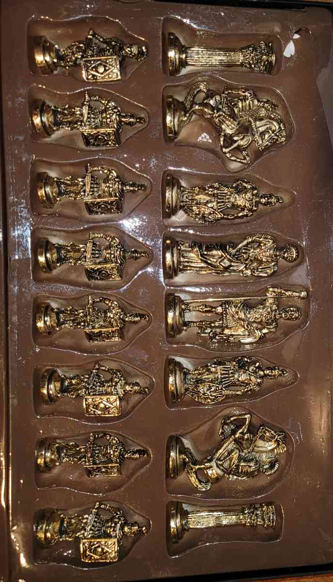 100 NEW Steel Chess Piece Set - Campbell, California - FleaMarketBay