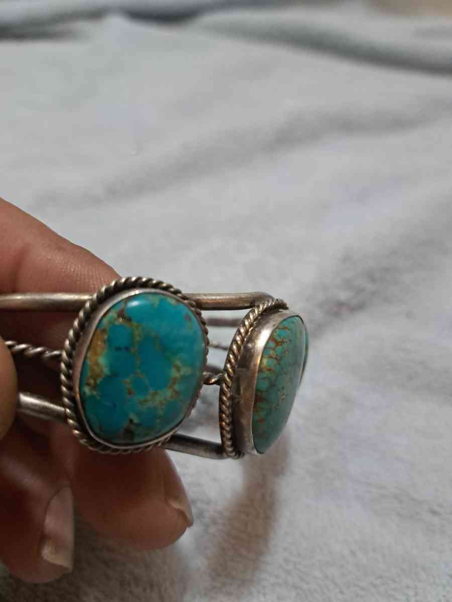 Northwest Native American turquoise bracelet silver - Milton, Florida - FleaMarketBay