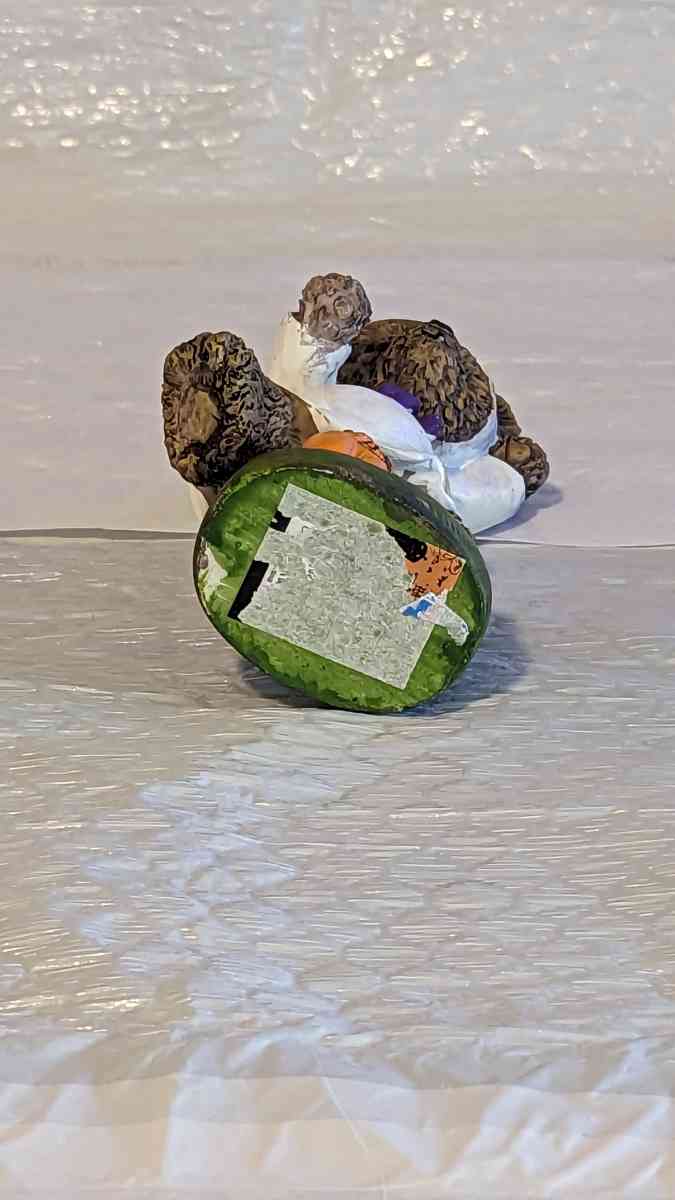 Resin Teddy Bear in a Ghost Costume with a Pumpkin - Phoenix, Arizona - FleaMarketBay