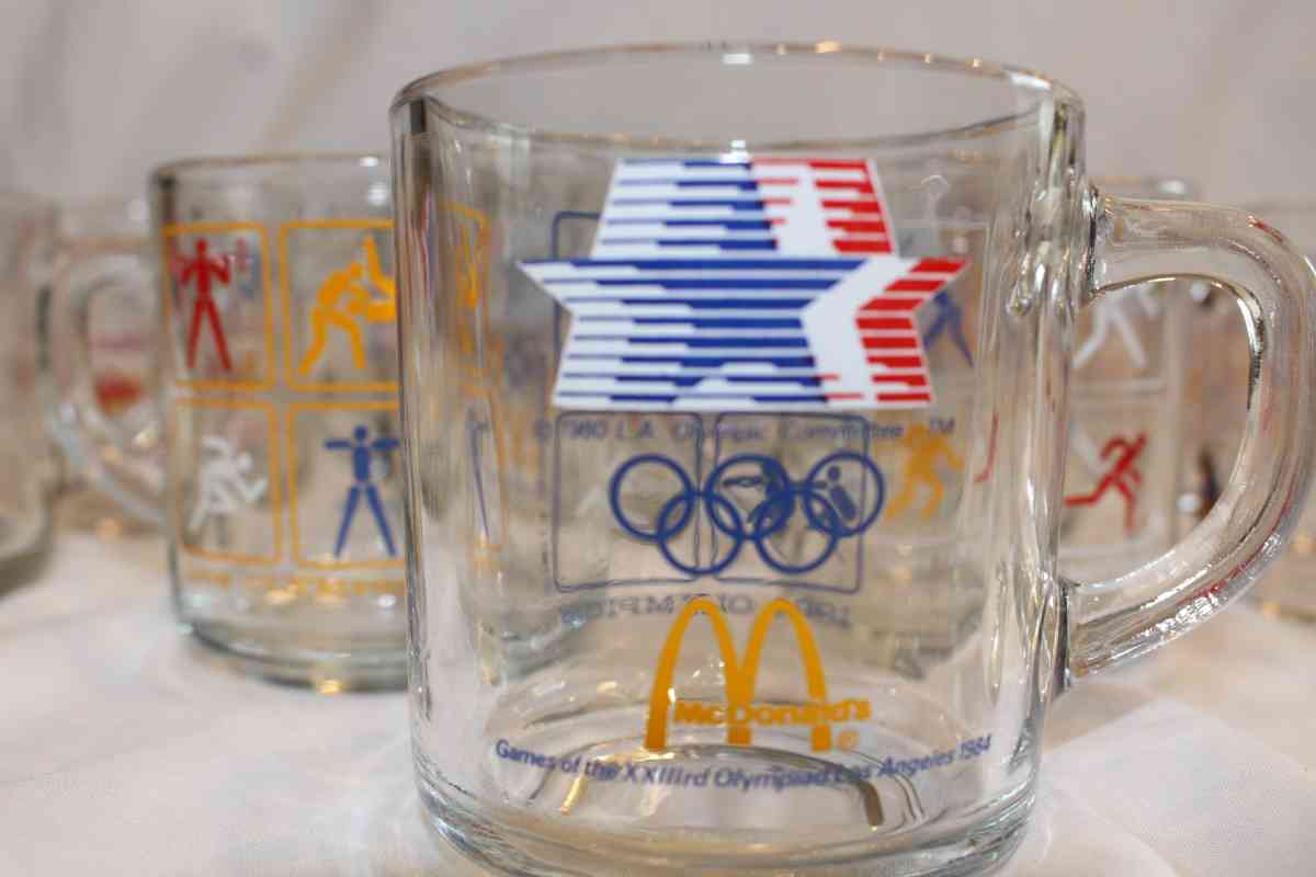 Set of 12 McDonalds 1984 Los Angeles Olympic Games Coffee Mu - Fort Worth, Texas - FleaMarketBay