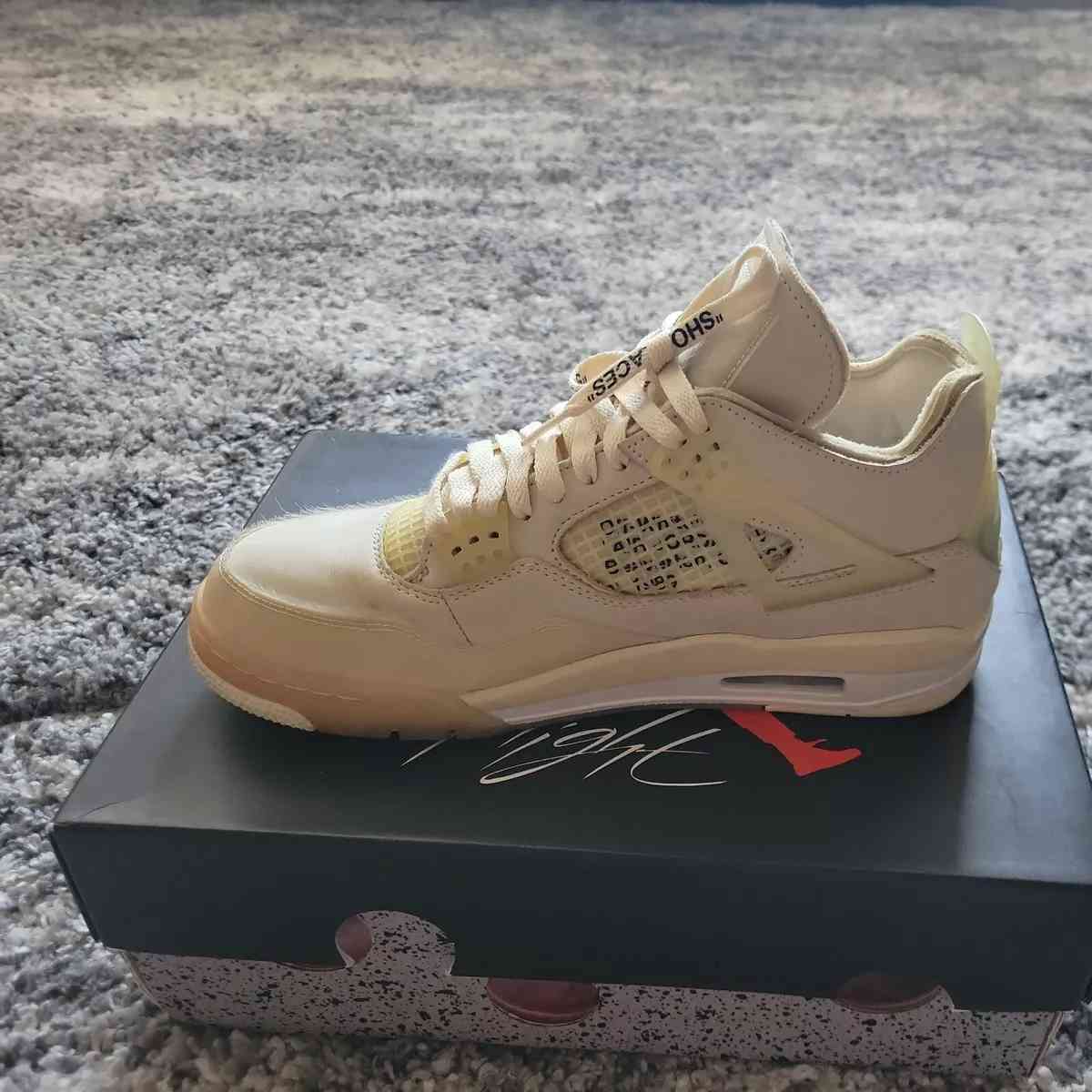 Off White Jordan 4s Sail all sizes - Atlanta, Georgia - FleaMarketBay