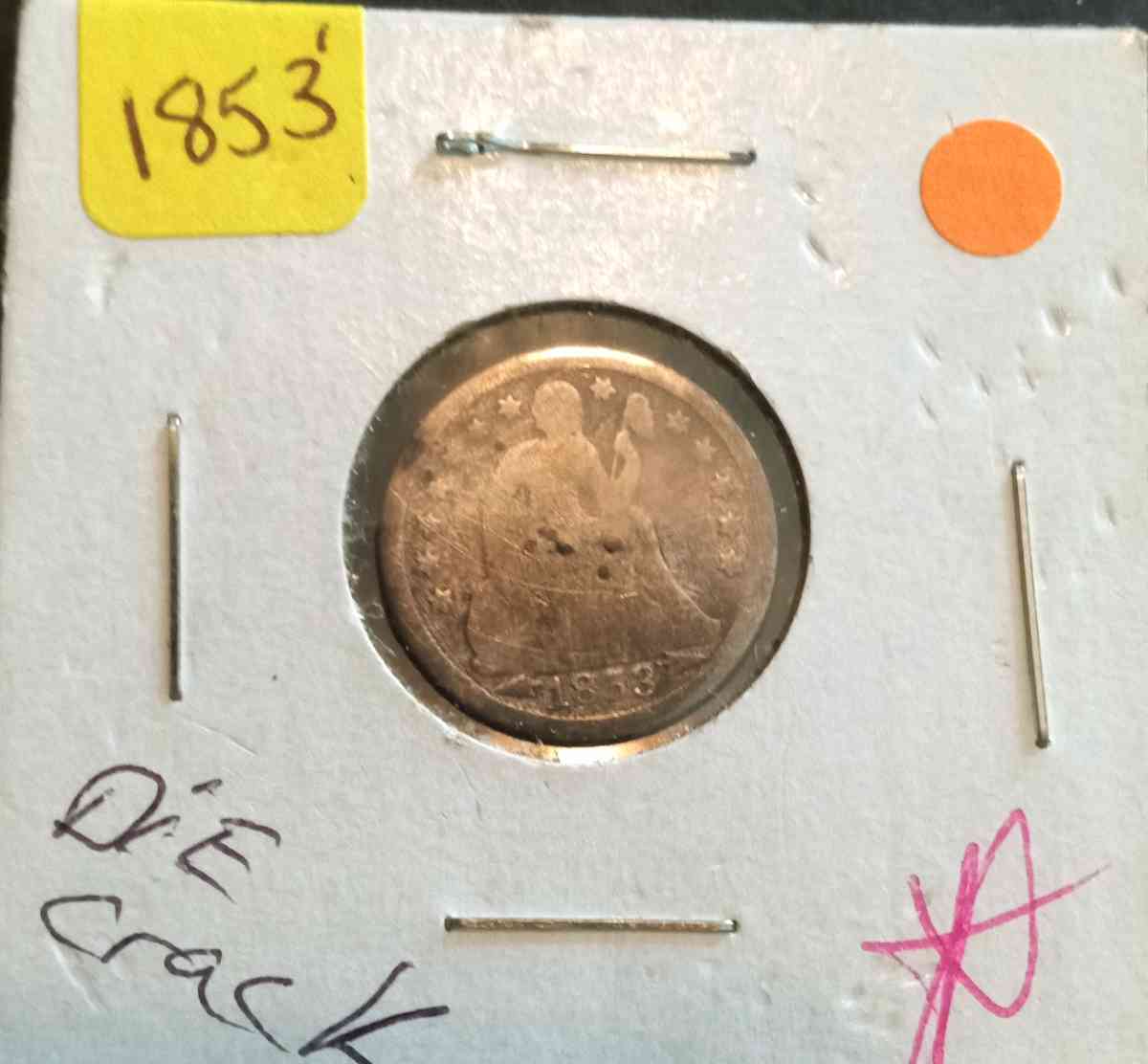 Seated Liberty Dime - Smithfield, Virginia