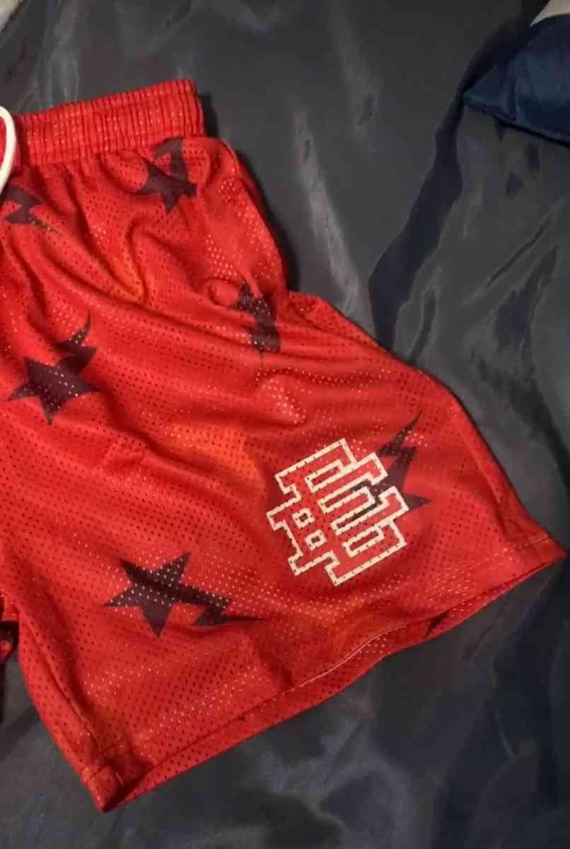 Red Eric Emanuel Bape Shorts all sizes - Atlanta, Georgia - FleaMarketBay
