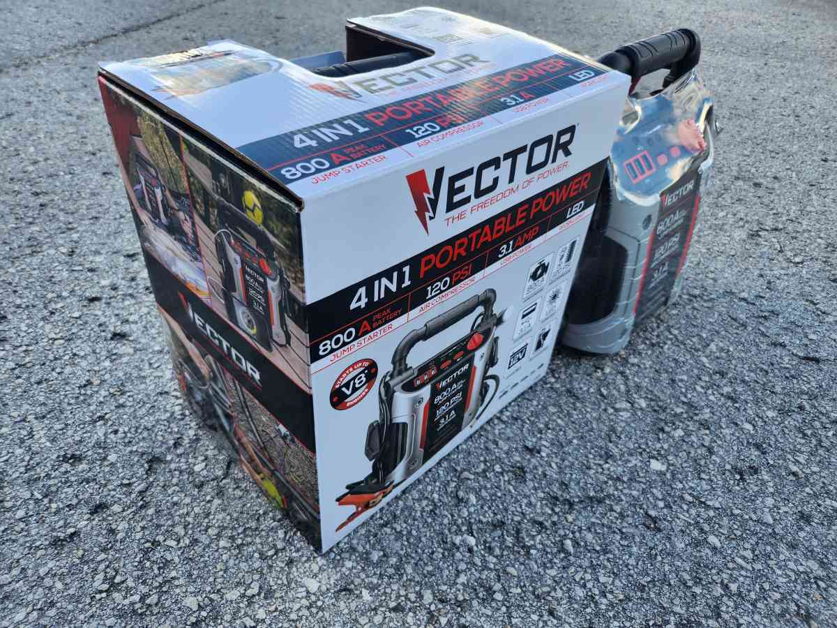 Vector 4 In1 Portable Jump Starter - Homosassa, Florida - FleaMarketBay