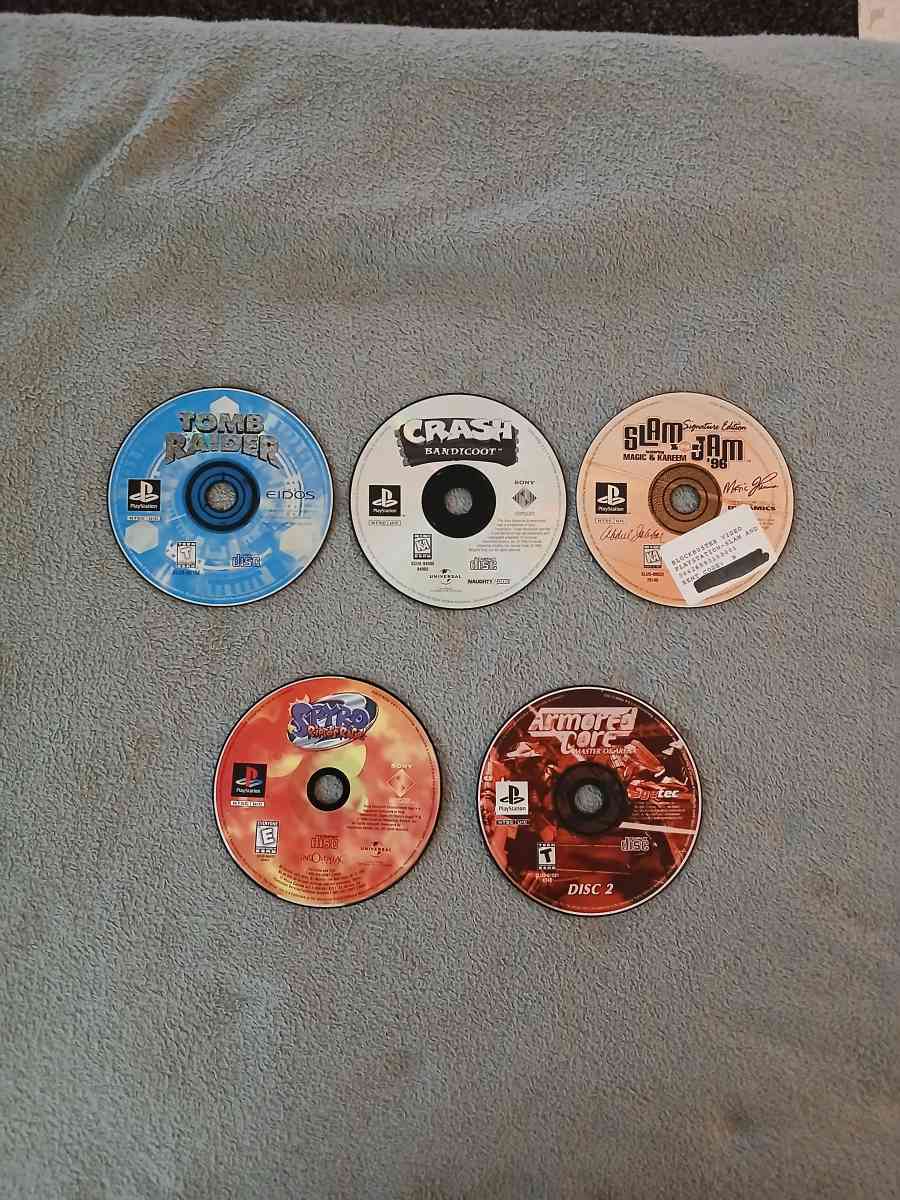 5 PlayStation 1 Loose Games for PlayStation 1 - North Hollywood, California - FleaMarketBay