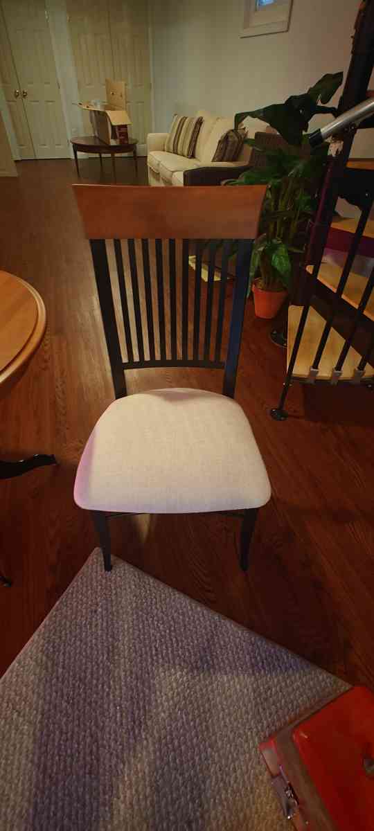 3 Piece Dining Room Set  Solid Maple Table w 2 Mid Century C - Wayne, New Jersey - FleaMarketBay