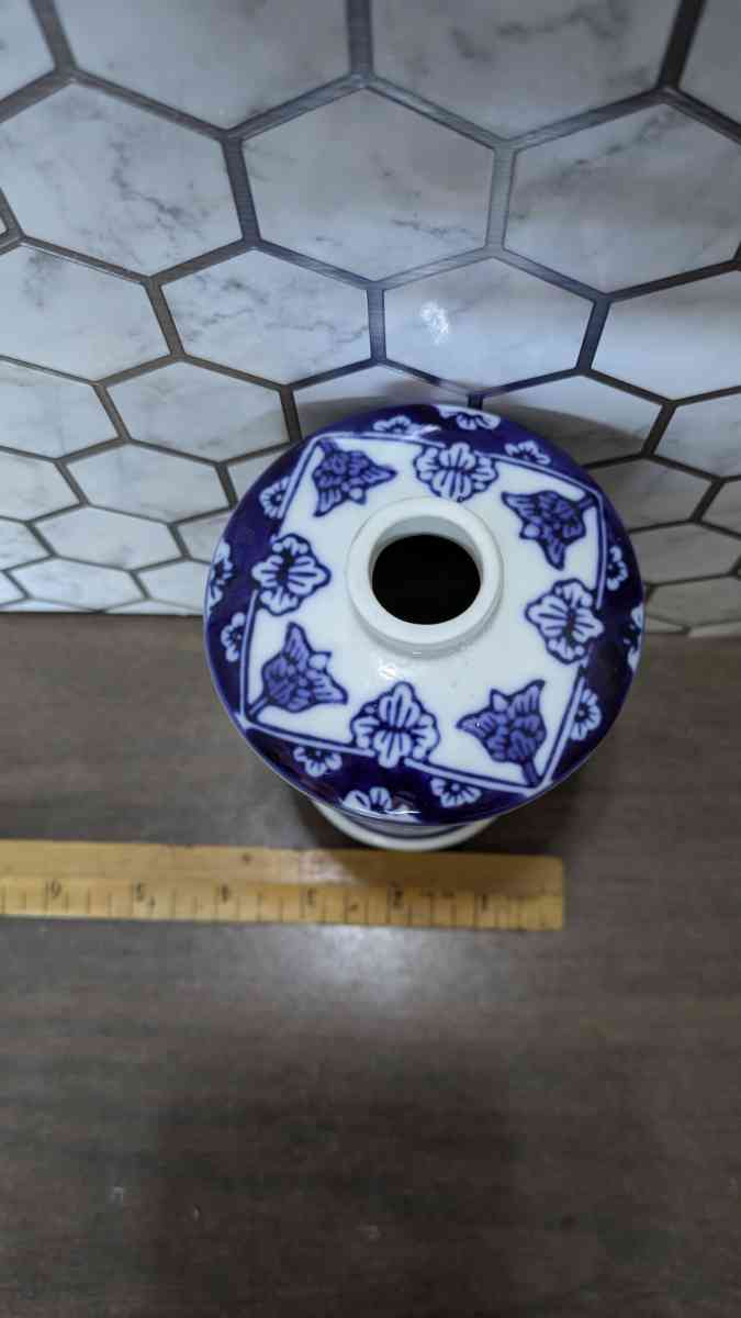 Antique Blue and White Porcelain Bottle - Phoenix, Arizona - FleaMarketBay
