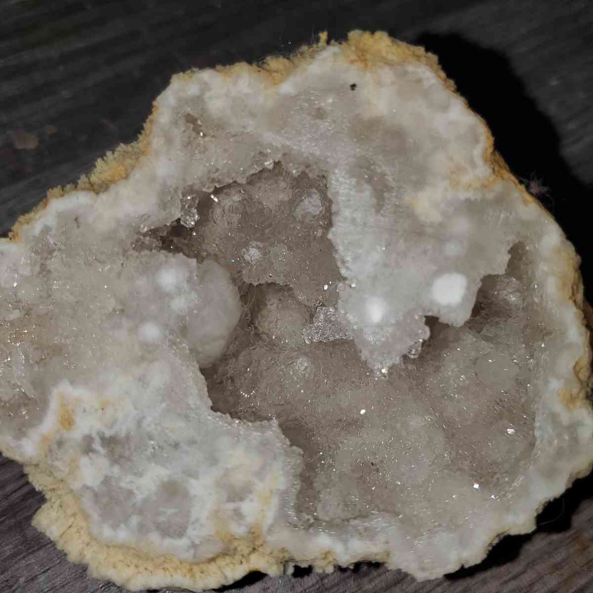sparkling clear quartz geode - Arvada, Colorado - FleaMarketBay