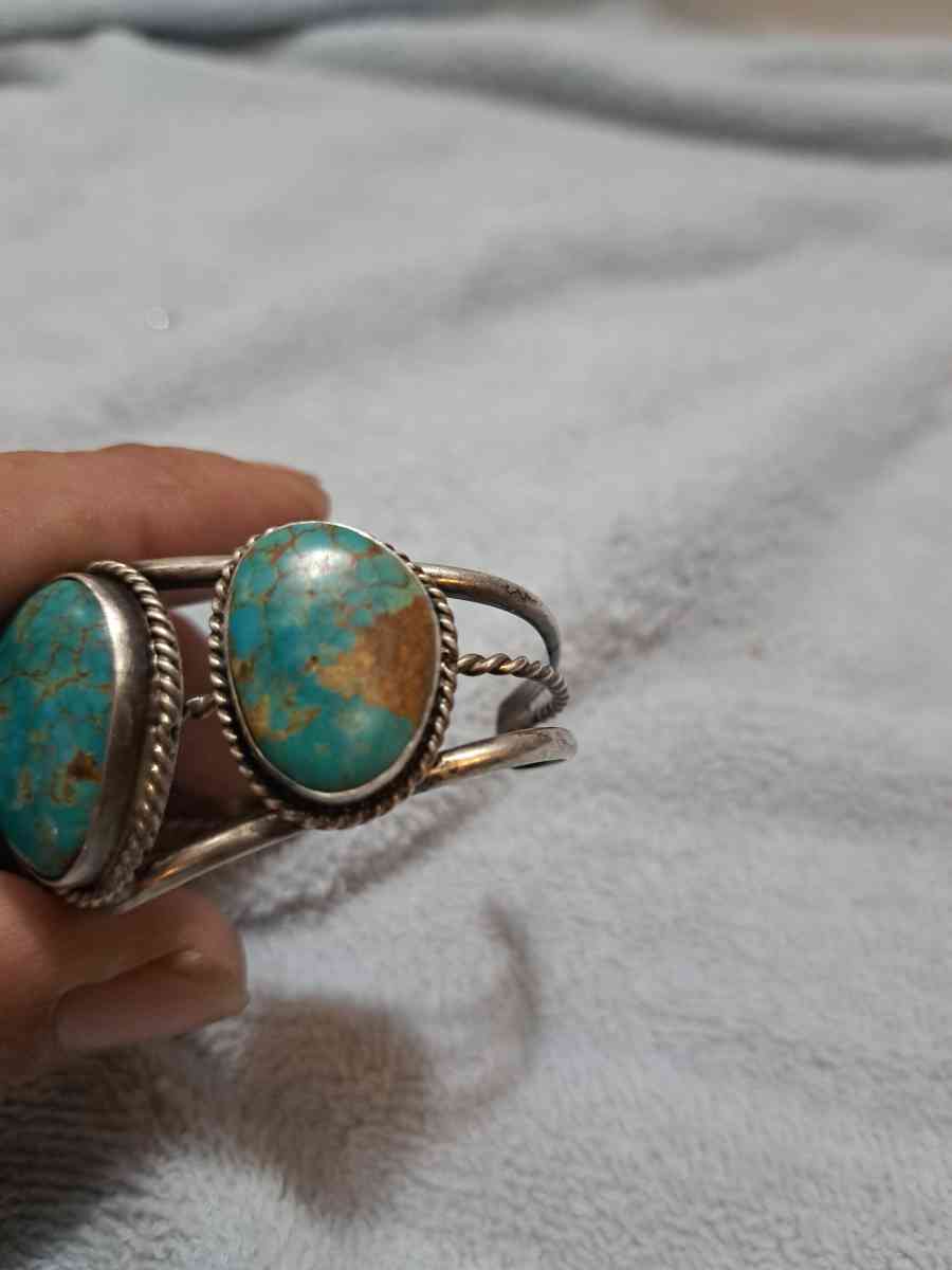 Northwest Native American turquoise bracelet silver - Milton, Florida - FleaMarketBay