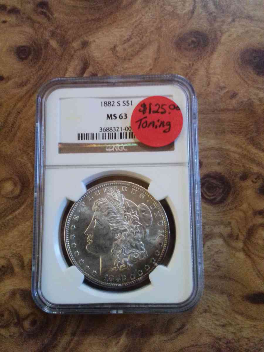 NGC Graded Morgans and Peace dollars - Newark, California - FleaMarketBay