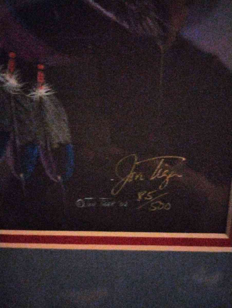 Signed and Numbered Jon Tiger Print - Okmulgee, Oklahoma - FleaMarketBay