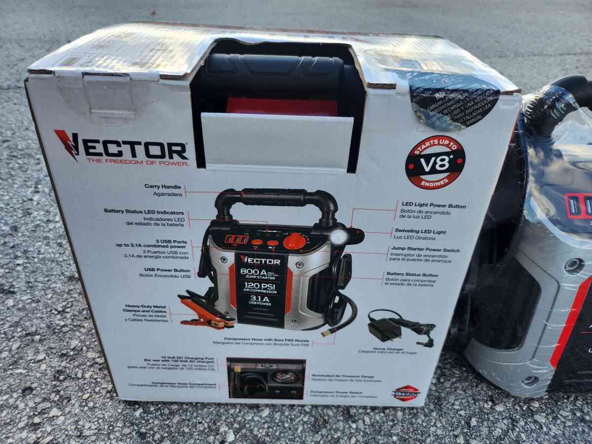 Vector 4 In1 Portable Jump Starter - Homosassa, Florida - FleaMarketBay