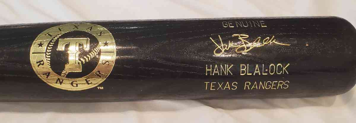 Texas Rangers Hank Blalock Baseball Bat - Fort Worth, Texas - FleaMarketBay