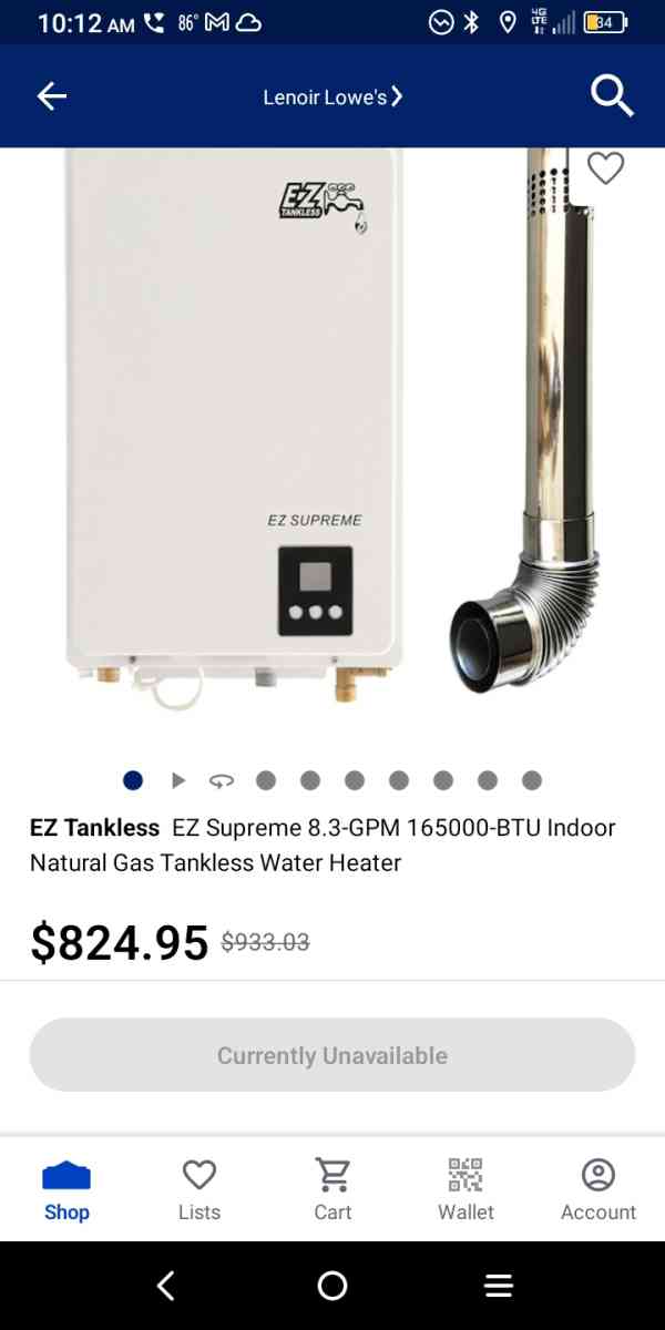 Tankless gas water heater - Boone, North Carolina - FleaMarketBay