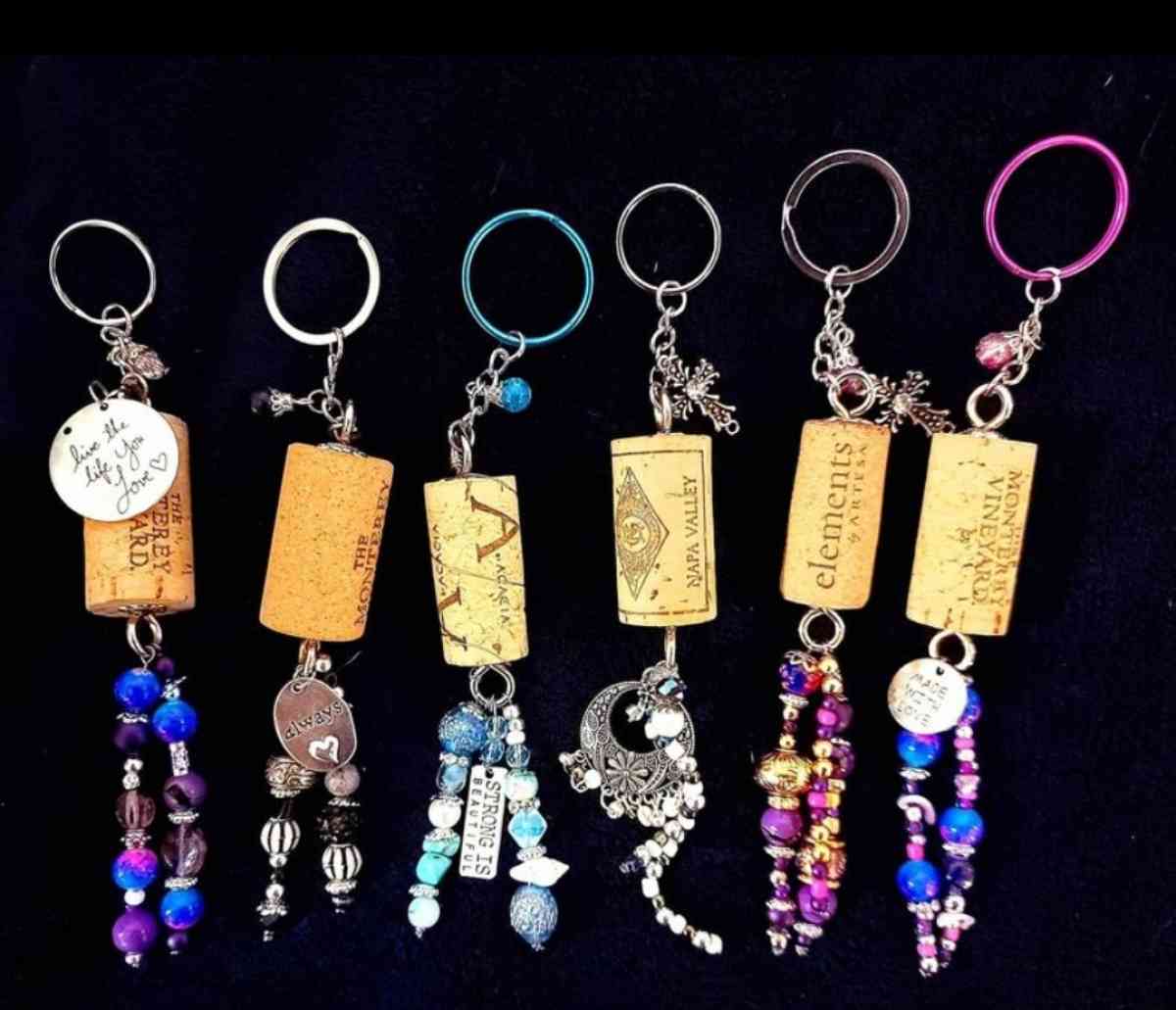 Cork keychains I made - Anderson, California - FleaMarketBay