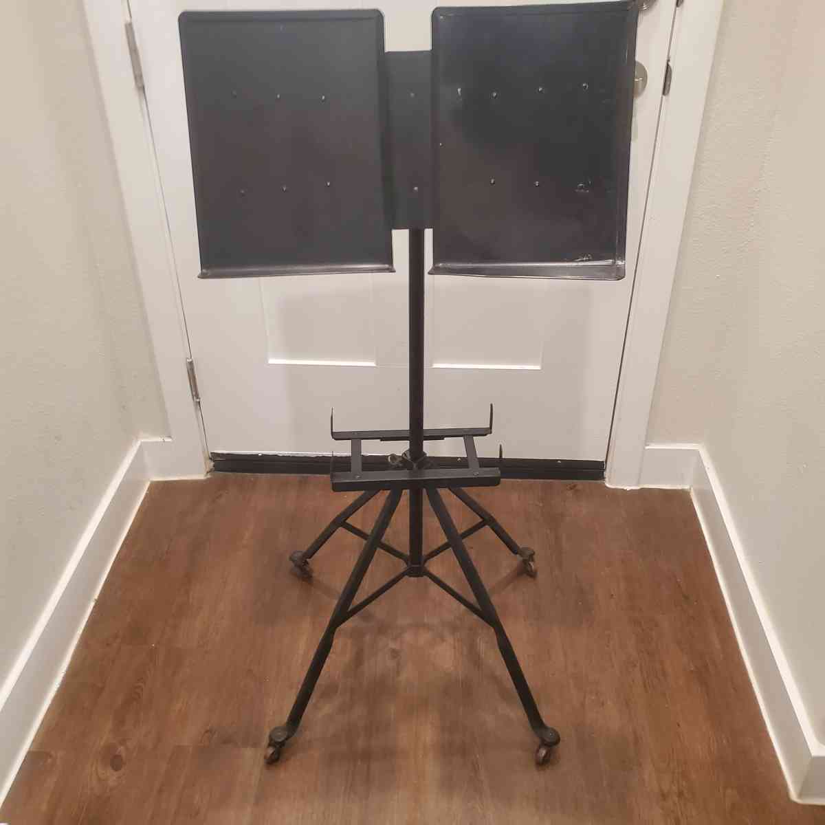 Vintage Cast Iron Dual Music Book stand w wheels - Fort Worth, Texas - FleaMarketBay