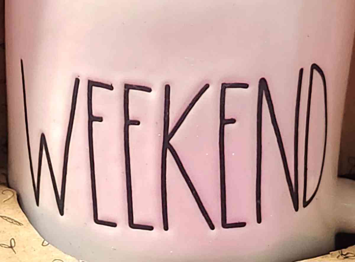 Rae Dunn Weekday Travel Tumbler  Mug Weekend Collectible Box - Kenner, Louisiana - FleaMarketBay