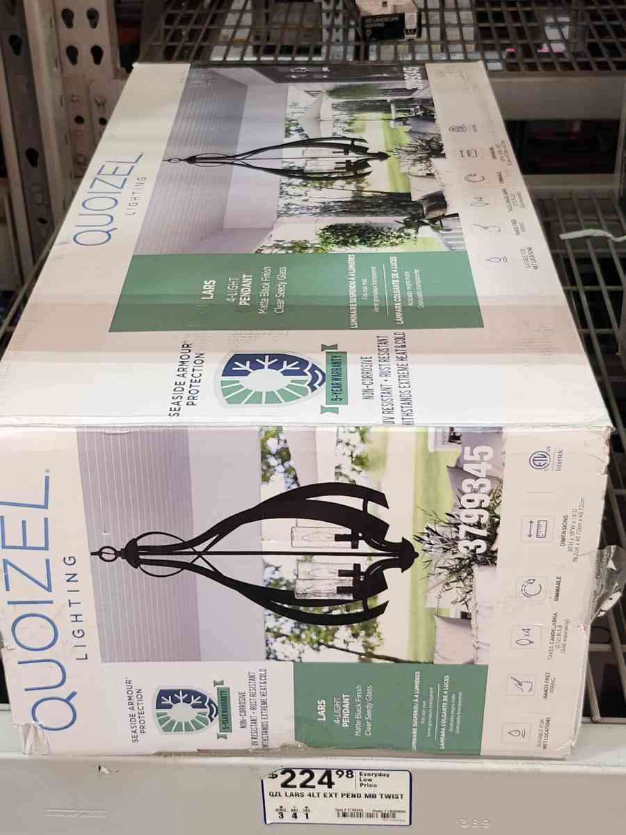 Quoizel 4 Light Pendant Light - Homosassa, Florida - FleaMarketBay