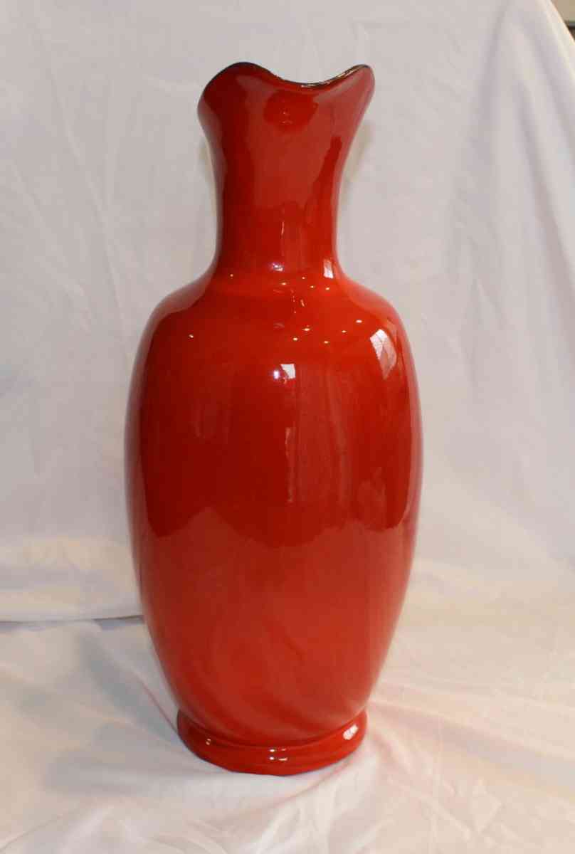 Vintage 17in Frankhoma Red Pitcher 77A - Fort Worth, Texas - FleaMarketBay