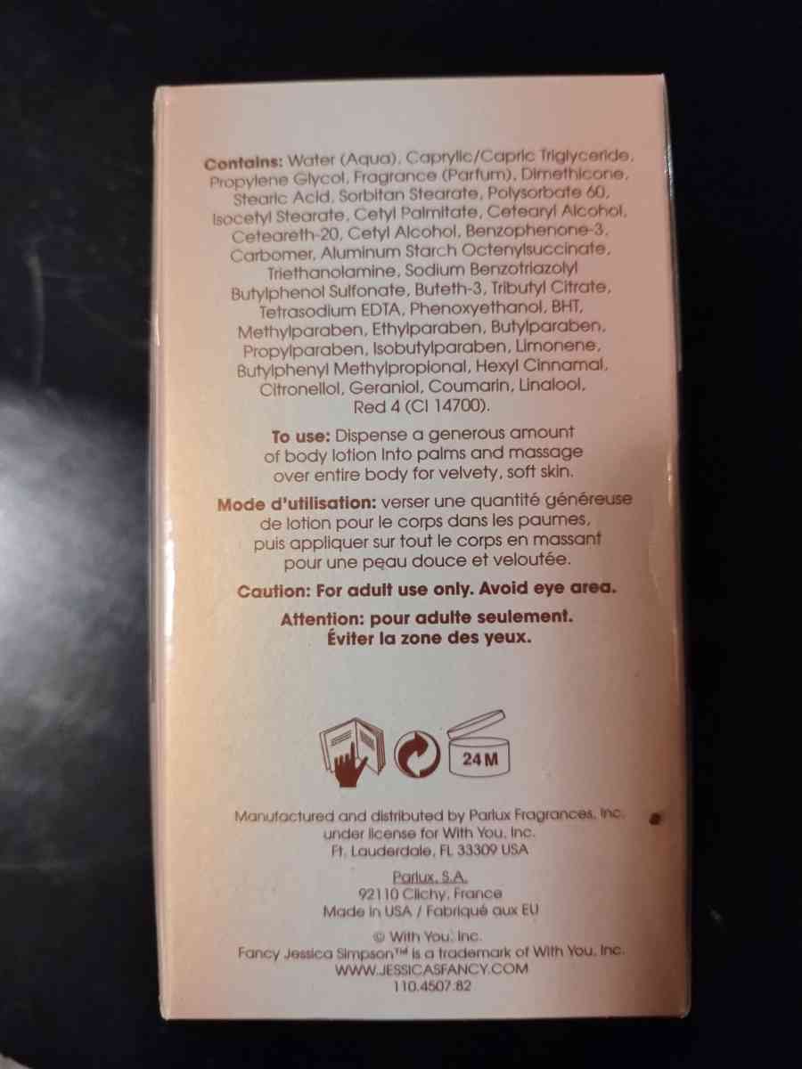 Jessica Simpson Fancy Body Lotion 6fl oz NIB - Glen Burnie, Maryland - FleaMarketBay