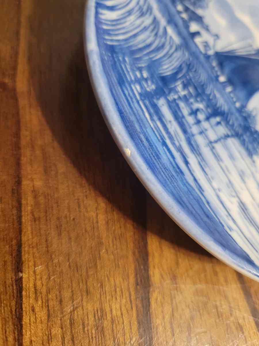 Vintage Blue Hollamd Windmill Mini Plate - Saint Petersburg, Florida - FleaMarketBay