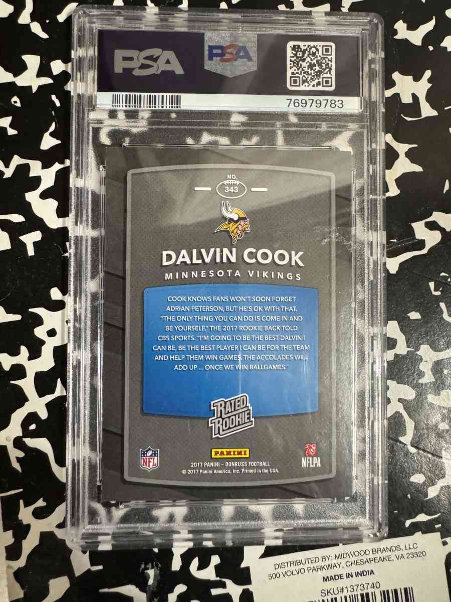 2017 panini Donruss Dalvin Cook PSA GEM MY 10 - Pocatello, Idaho - FleaMarketBay