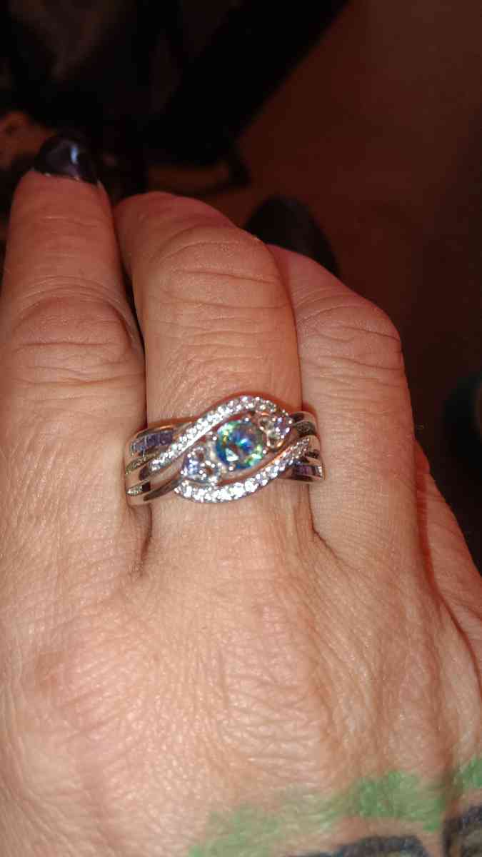 mystic topaz sterling silver ring - Brooksville, Florida - FleaMarketBay