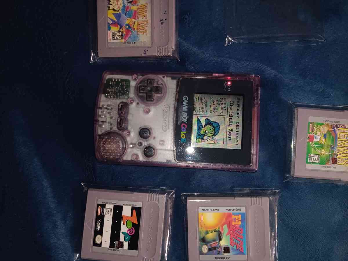 gamboy color with games