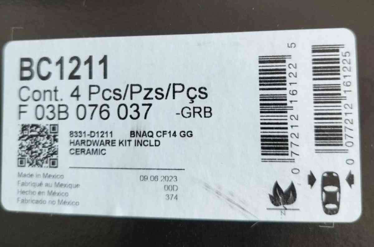 Open Box Unused Bosch Premium Brake Kit - San Diego, California - FleaMarketBay