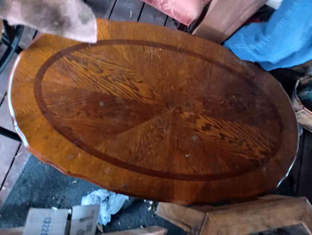 glass coffee table olk coffee table 2 side table - La Porte, Texas - FleaMarketBay