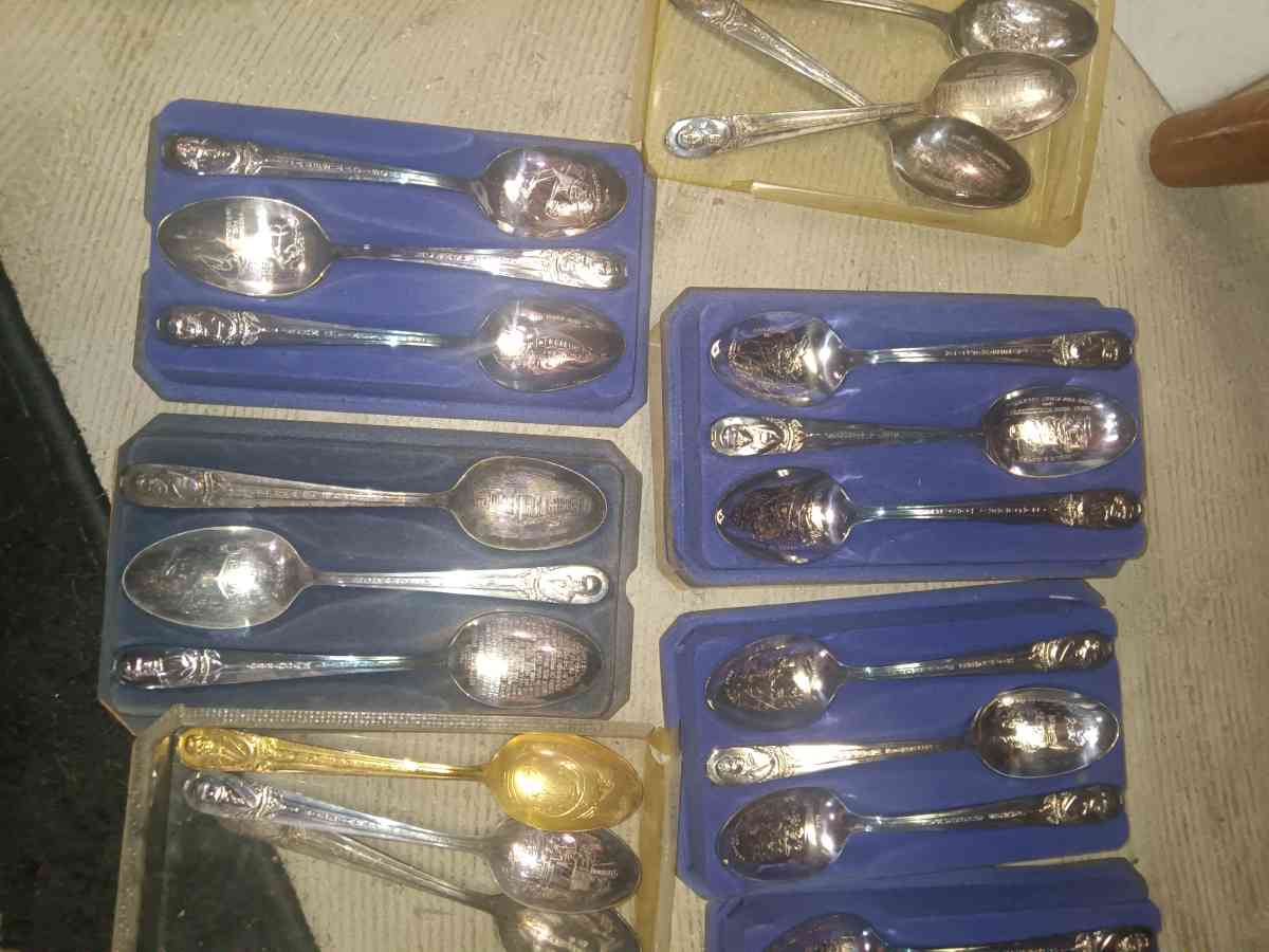 Vintage Silver plated President Spoons - Babson Park, Florida - FleaMarketBay