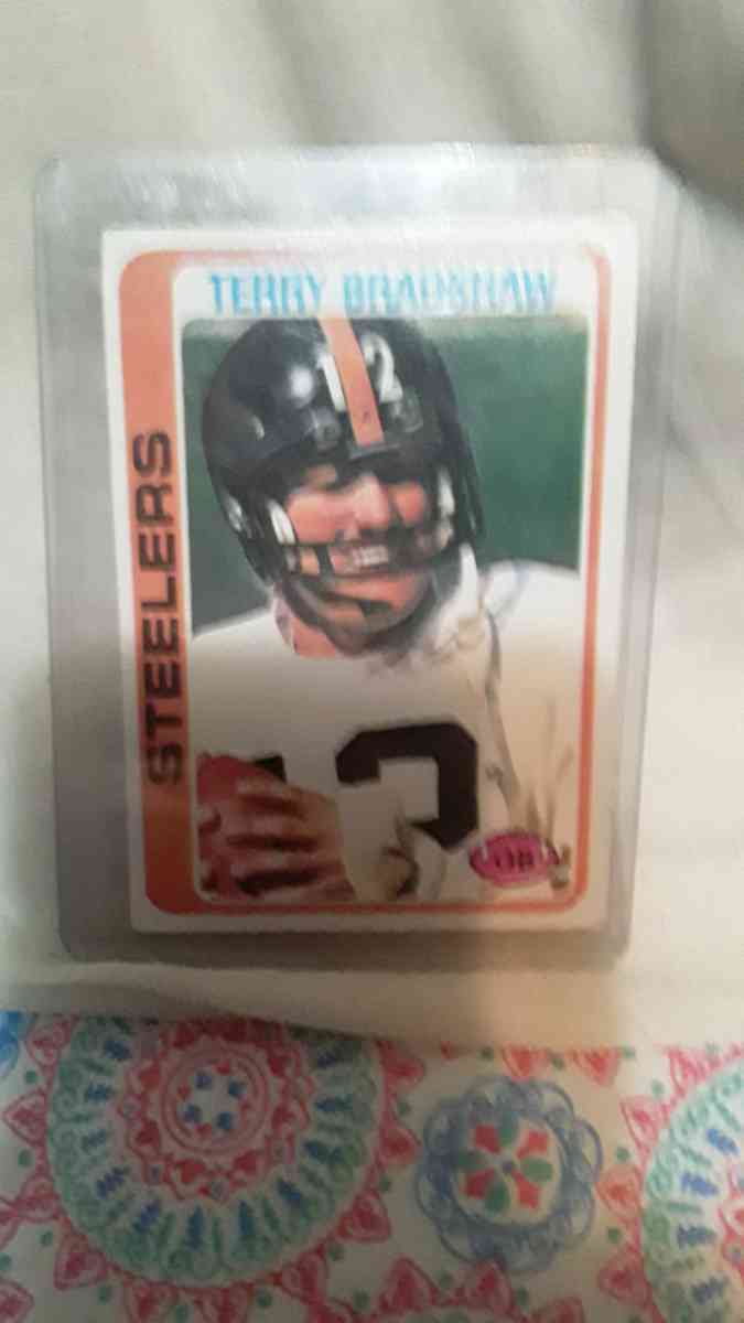 1978 Topps Football Terry Bradshaw card no 65 - Telford, Tennessee