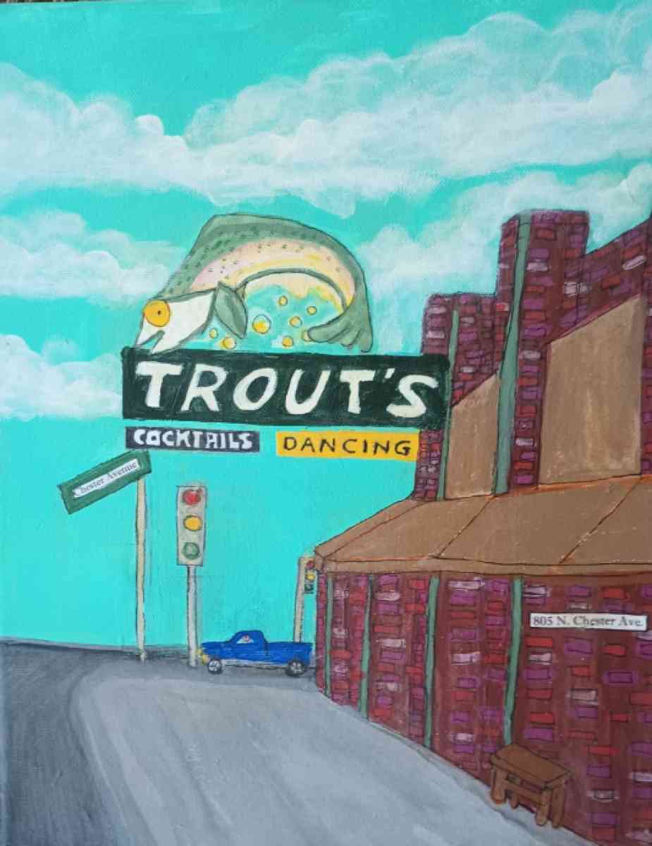 Trout s Bakersfield Bar Painting - Bakersfield, California