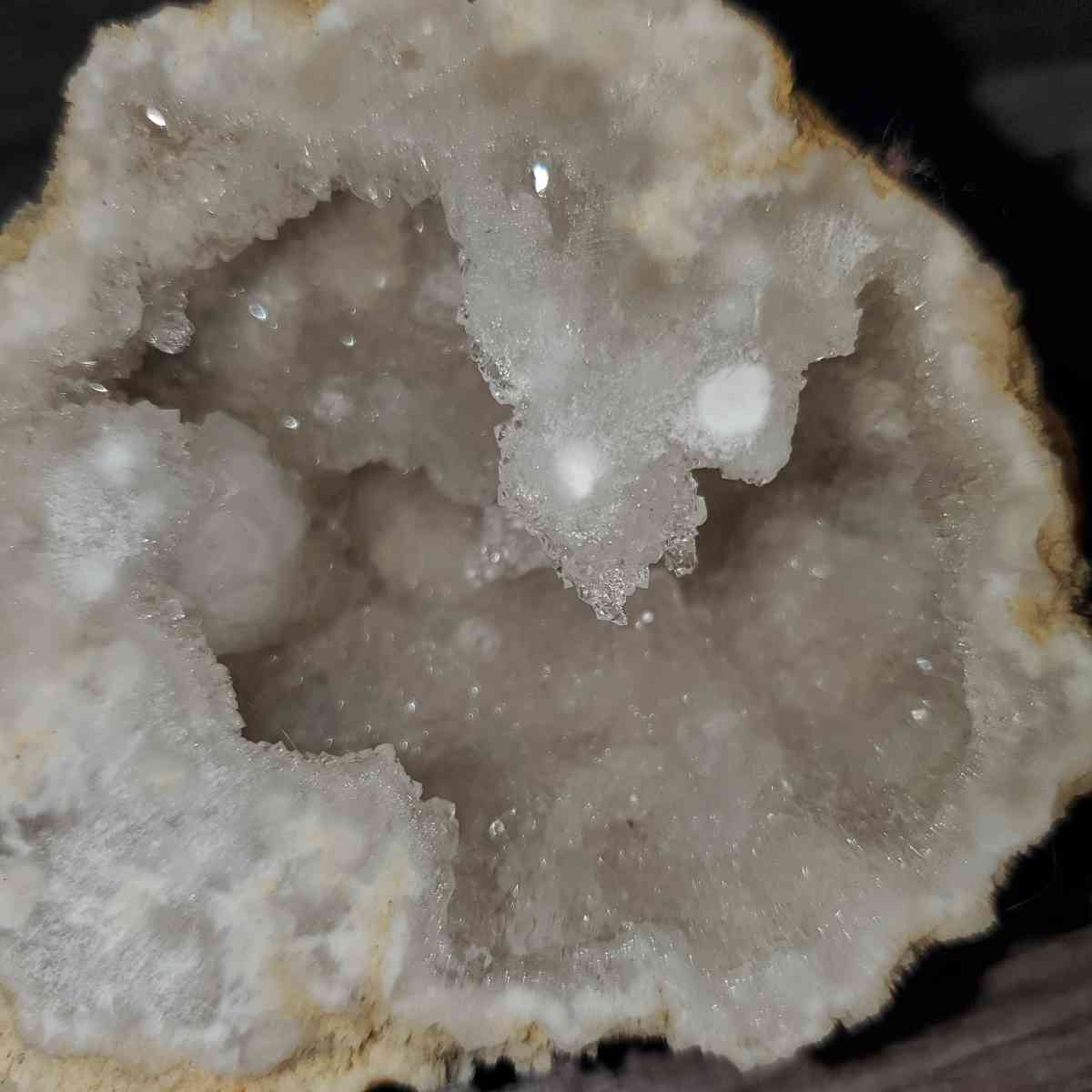 sparkling clear quartz geode - Arvada, Colorado - FleaMarketBay