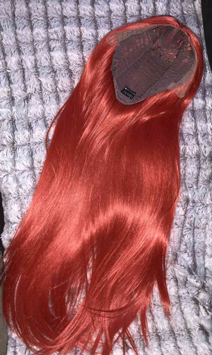 Conkolar Orange Straight Synthetic Lace FrontWigs Long Hair - Aurora, Illinois - FleaMarketBay