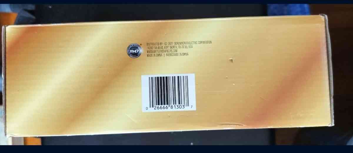 New Open Box Schumacher Battery Charger - San Diego, California - FleaMarketBay