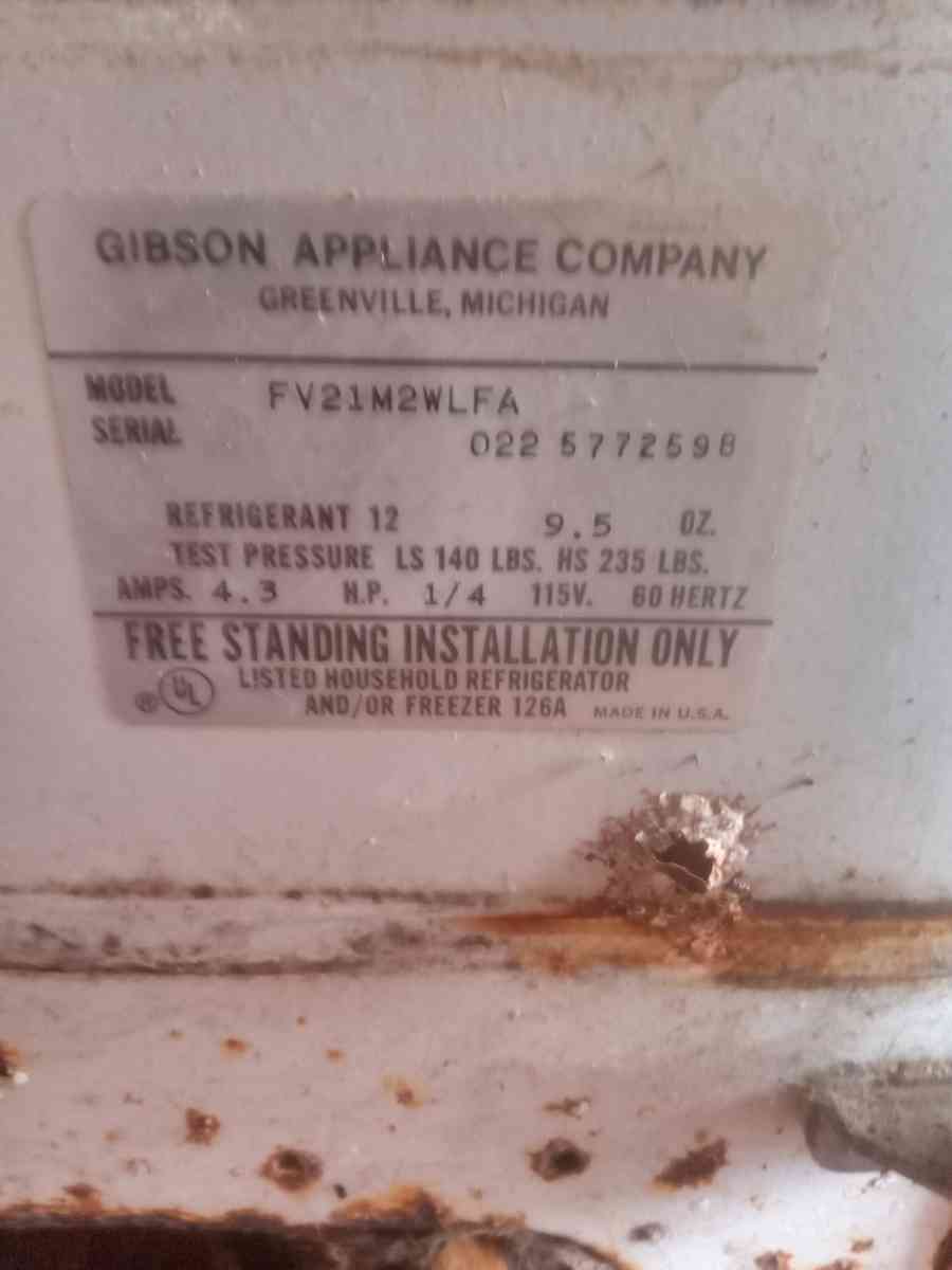 Gibson Upright Freezer - Conklin, New York - FleaMarketBay