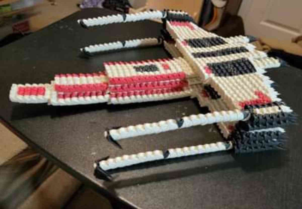 3d origami star wars spaceship that I did - Anderson, California - FleaMarketBay