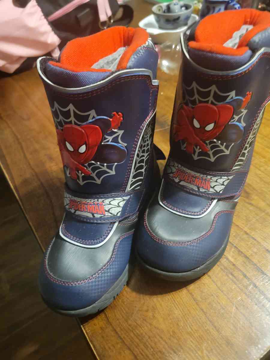 SpiderMan boy size 13 boots