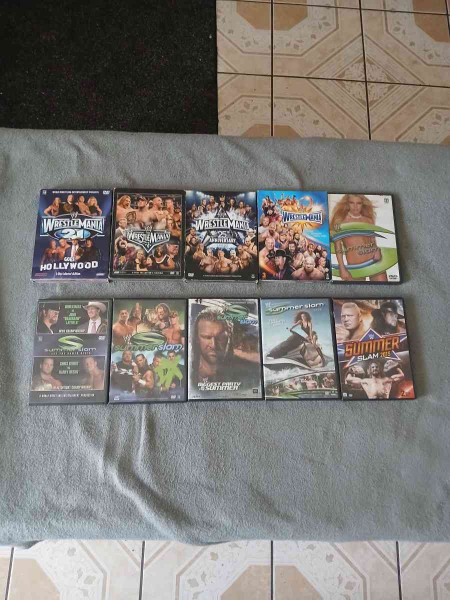 Lot Of 26 WWE And TNA Impact Wrestling DVDs - North Hollywood, California - FleaMarketBay