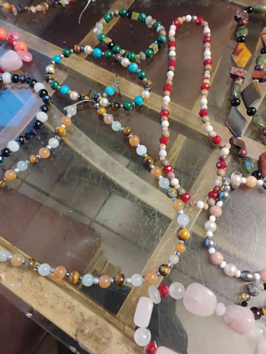 Gemstones Necklace and Bracelet - Salt Lake City, Utah - FleaMarketBay