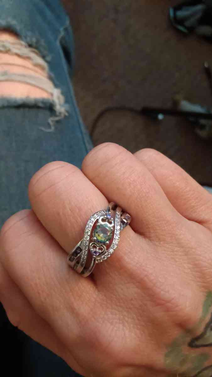mystic topaz sterling silver ring - Brooksville, Florida - FleaMarketBay