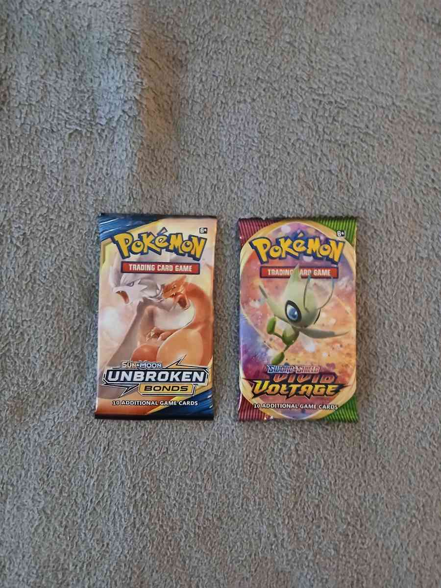 4 Pokemon Trading Cards Booster Packs - North Hollywood, California - FleaMarketBay