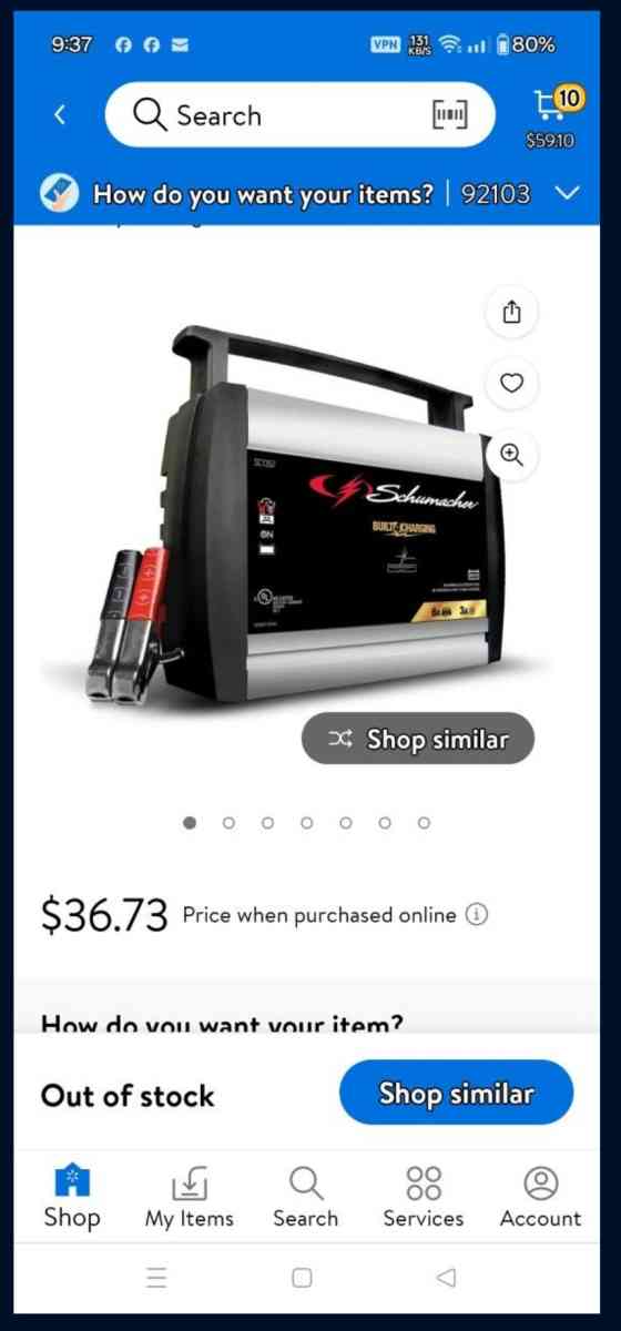 New Open Box Schumacher Battery Charger - San Diego, California - FleaMarketBay