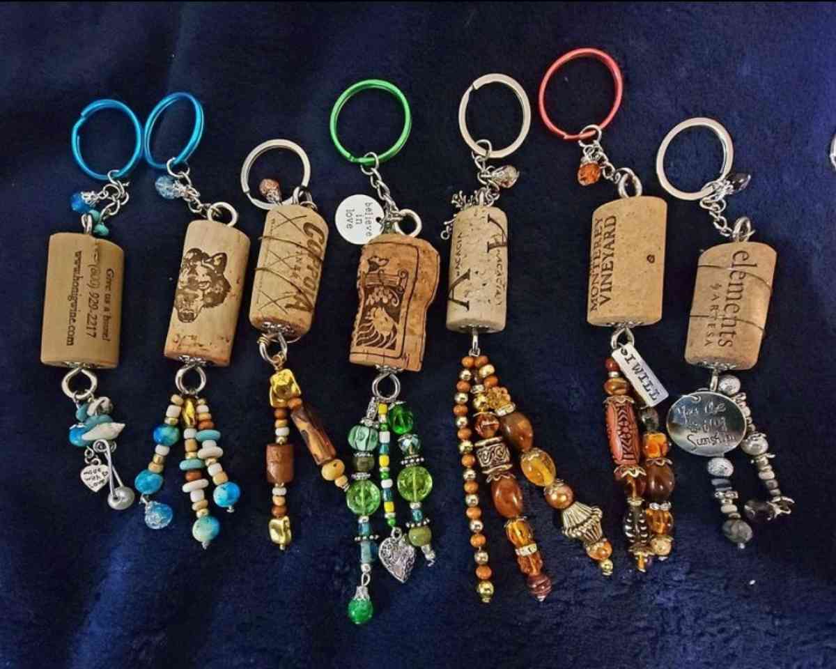 Cork keychains I made - Anderson, California - FleaMarketBay