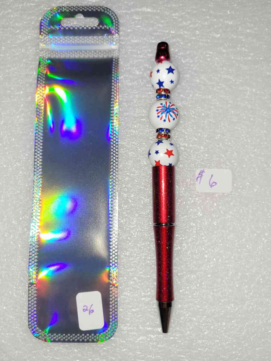 Hand beaded pens    Black ink - Bullhead City, Arizona