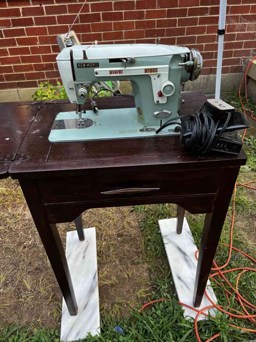 sewing machine and a formfit mannequin