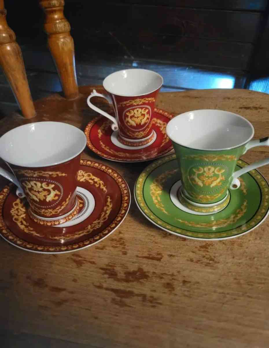 Bijoux Terner set of 3 tea cups with saucers - Saint Petersburg, Florida - FleaMarketBay