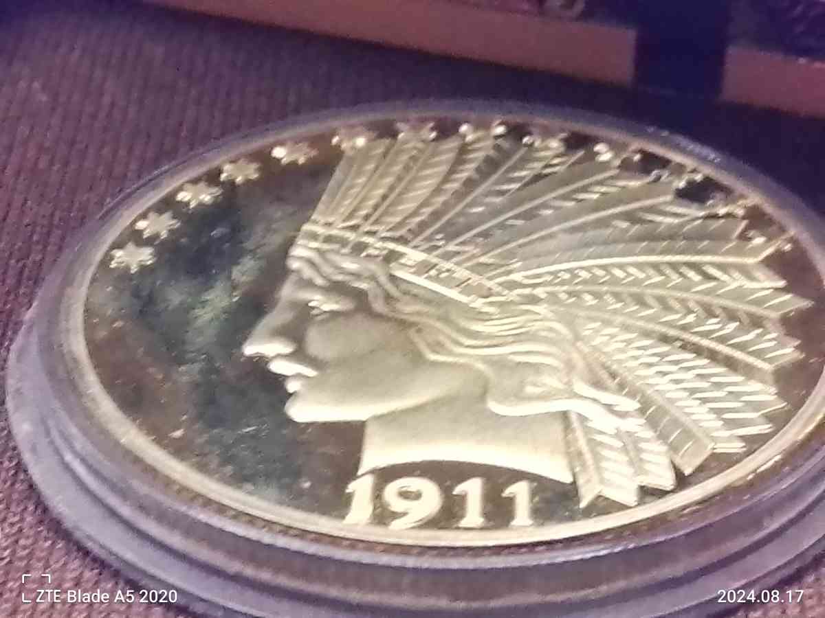 1911 10 doller Indian Head gold coin - Myrtle Point, Oregon - FleaMarketBay