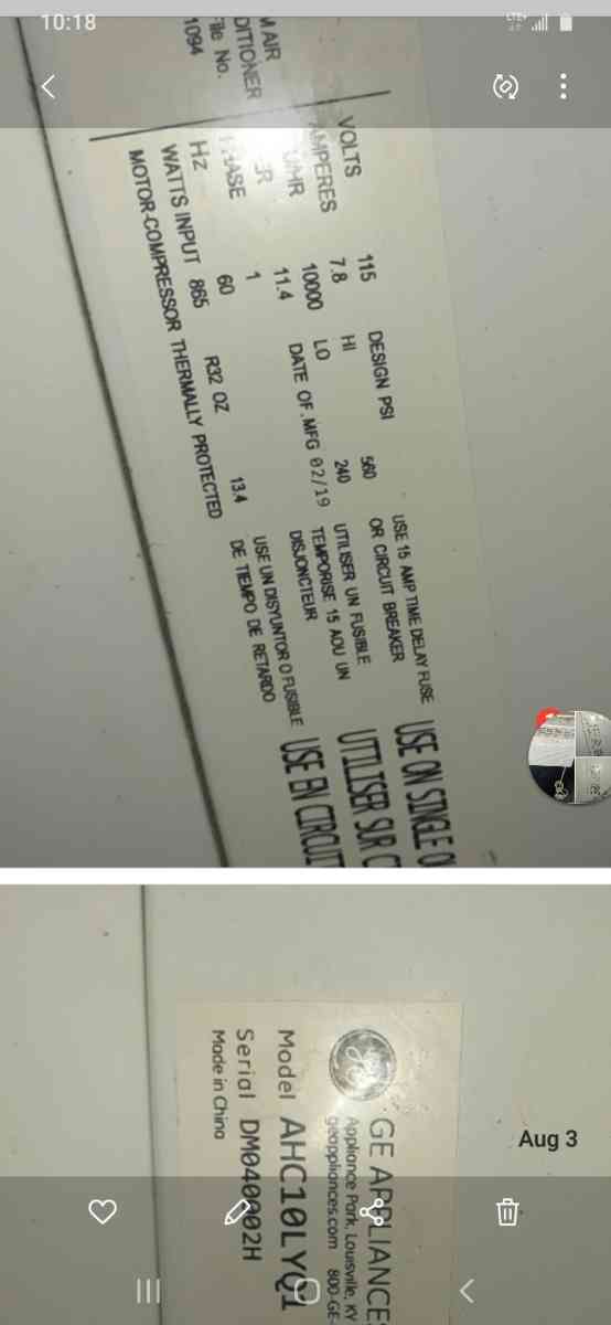 air conditioner - Williamstown, New Jersey - FleaMarketBay